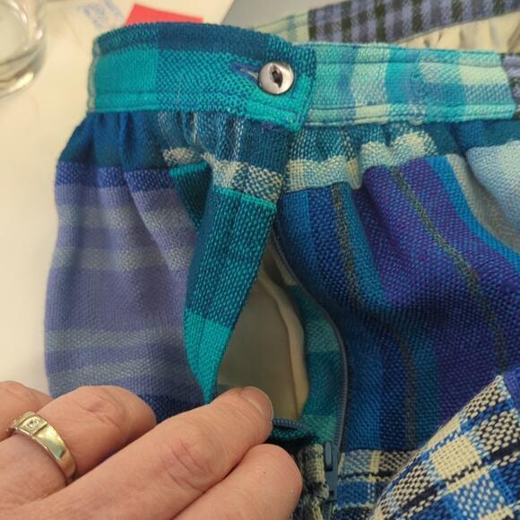 Vintage 60's Donald Davies Irish Wool Midi Skirt Patchwork Lined See Measurement - Picture 7 of 8